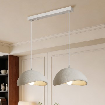 BRILAGI - Lampa wisząca na lince WABI SABI 2xE27/60W/230V biała