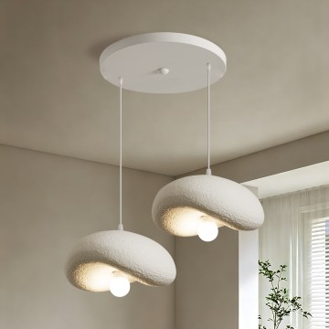 BRILAGI - Lampa wisząca na lince WABI SABI 2xE27/60W/230V biała