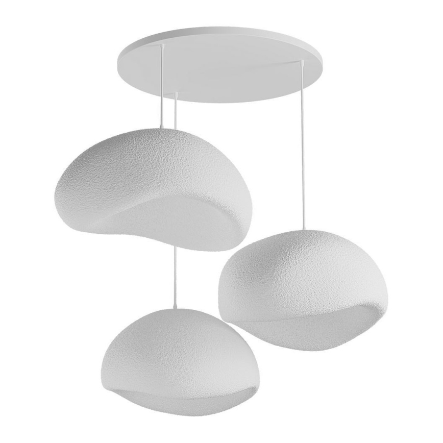 Brilagi - Lampa wisząca na lince WABI SABI 3xE27/40W/230V średnica 60 cm biała