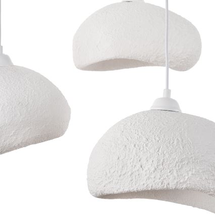 Brilagi - Lampa wisząca na lince WABI SABI 3xE27/40W/230V średnica 60 cm biała