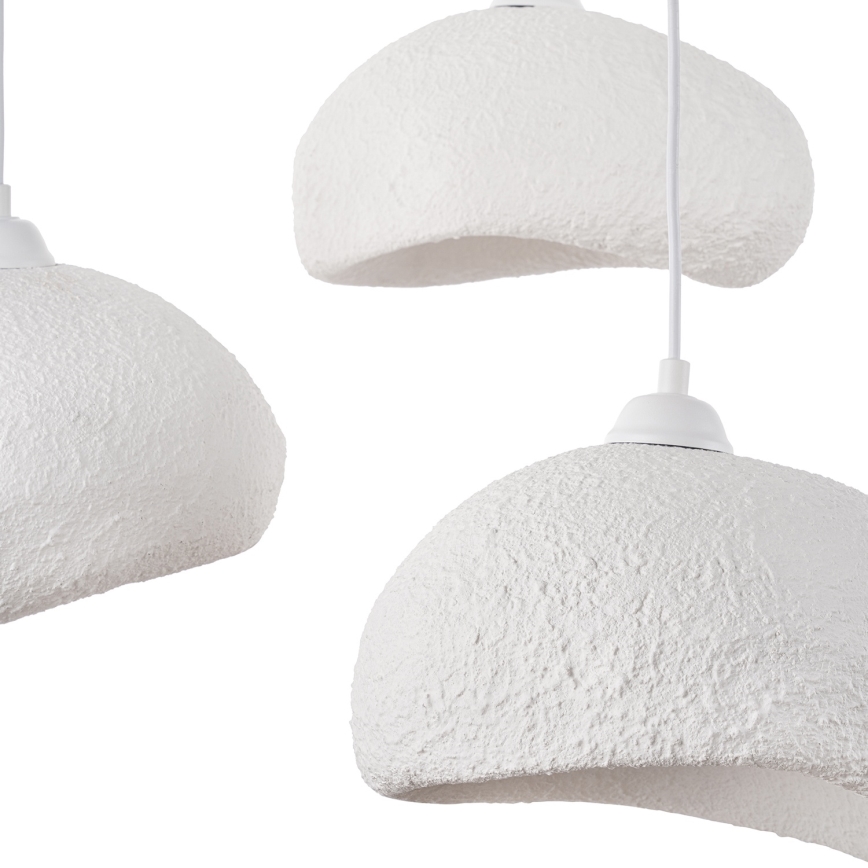 Brilagi - Lampa wisząca na lince WABI SABI 3xE27/40W/230V średnica 60 cm biała