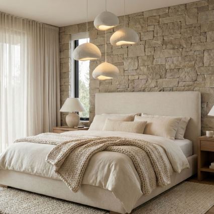 Brilagi - Lampa wisząca na lince WABI SABI 4xE27/40W/230V śr. 95 cm biała