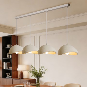 BRILAGI - Lampa wisząca na lince WABI SABI 4xE27/60W/230V biała