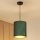Brilagi - Lampa wisząca na linkach BOSTON ROLLER 1xE27/15W/230V śr. 21 cm słoma zielona/złota