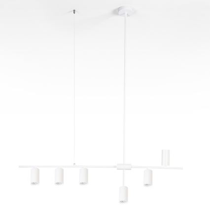 Brilagi - Lampa wisząca na linkach CRANE 6xGU10/30W/230V biała