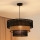 Brilagi - Lampa wisząca na linkach DAKOTA LUNETA 1xE27/15W/230V śr. 45 cm czarna/rattan