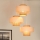 Brilagi - Lampa wisząca na linkach DALLAS 3xE27/15W/230V brązowy/kremowy/biały