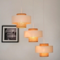 BRILAGI - Lampa wisząca na linkach DALLAS 3xE27/15W/230V brązowy/kremowy/biały