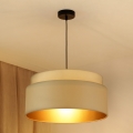 Brilagi - Lampa wisząca na linkach OREGON VEGE 1xE27/15W/230V śr. 45 cm beżowa