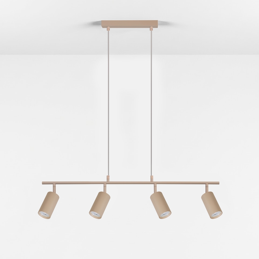 Brilagi - Lampa wisząca na linkach SELE 4xGU10/30W/230V beżowa
