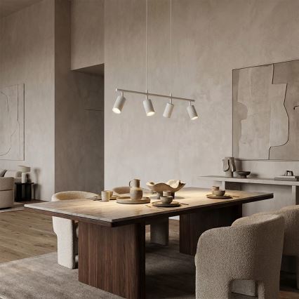 Brilagi - Lampa wisząca na linkach SELE 4xGU10/30W/230V biała