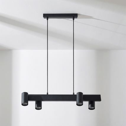 Brilagi - Lampa wisząca na linkach SELE 4xGU10/30W/230V czarna