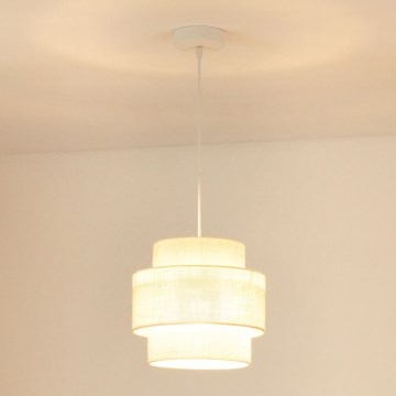 Brilagi - Lampa wisząca na linkach SPACE YUTE 1xE27/15W/230V śr. 25 cm kremowo-biała