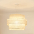 Brilagi - Lampa wisząca na linkach SPACE YUTE 1xE27/15W/230V śr. 50 cm kremowo-biała