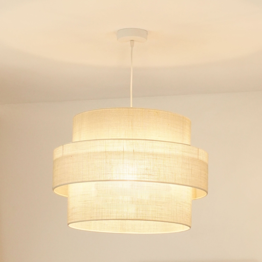Brilagi - Lampa wisząca na linkach SPACE YUTE 1xE27/15W/230V śr. 50 cm kremowo-biała