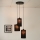 Brilagi - Lampa wisząca na linkach TUBES 3xE27/15W/230V czarna