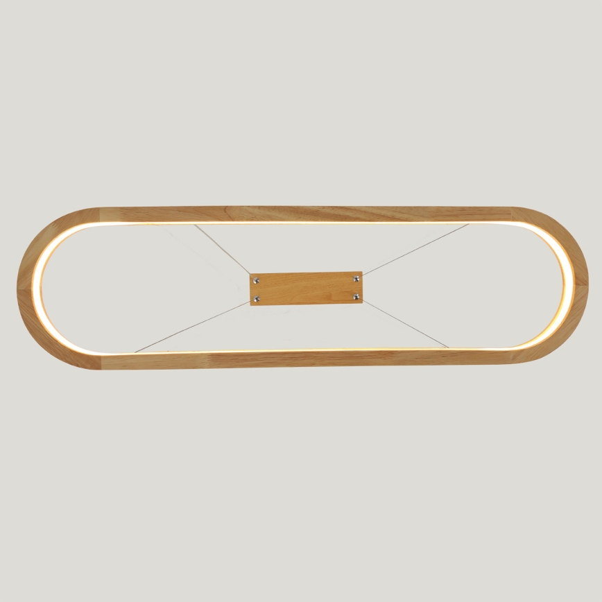 Brilagi - Lampa wisząca na linkach UMEA WOOD LED/30W/230V 70x20 cm drewno