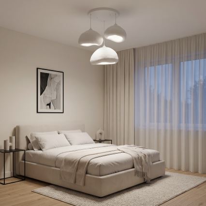 Brilagi - Lampa wisząca na linkach WABI SABI 3xE27/40W/230V śr. 82 cm biała