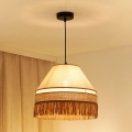 BRILAGI - Lampa wisząca na linkach WINNETOU AVIGNION 1xE27/15W/230V śr. 35 cm brązowo-kremowa