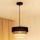 Brilagi - Lampa wisząca na linkę ASPEN LUNETA 1xE27/15W/230V śr. 25 cm czarna/beżowa/kremowa
