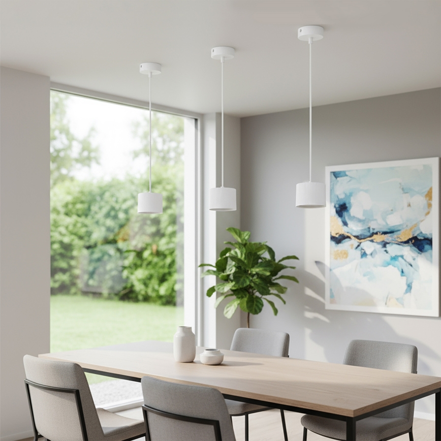 Brilagi - Lampa wisząca na linkę STRIPY 1xGX53/15W/230V biała