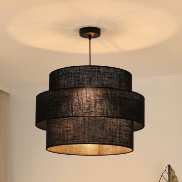 Brilagi - Lampa wisząca na linku SPACE YUTE 1xE27/15W/230V śr. 50 cm czarna