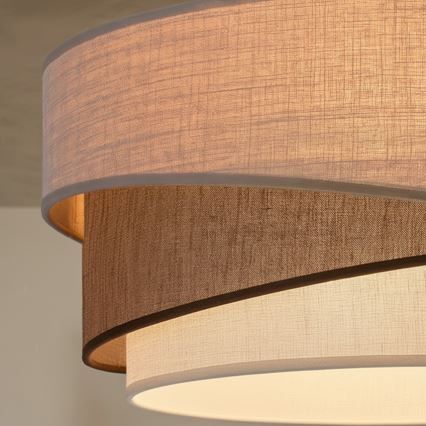 Brilagi - Lampa wisząca na przewodzie ARROW 1xE27/60W/230V Ø 45 cm beżowa/brązowa/biała