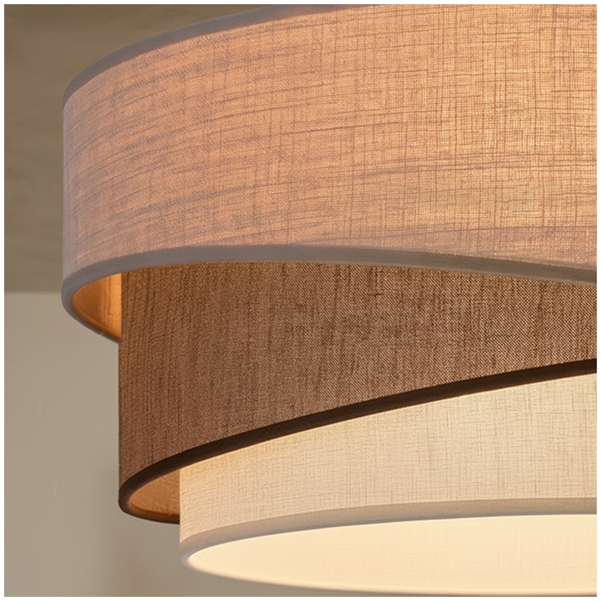 Brilagi - Lampa wisząca na przewodzie ARROW 1xE27/60W/230V Ø 45 cm beżowa/brązowa/biała