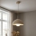 Brilagi - Lampa wisząca na przewodzie COSMO 1xE27/60W/230V Ø 30 cm beżowa/złota