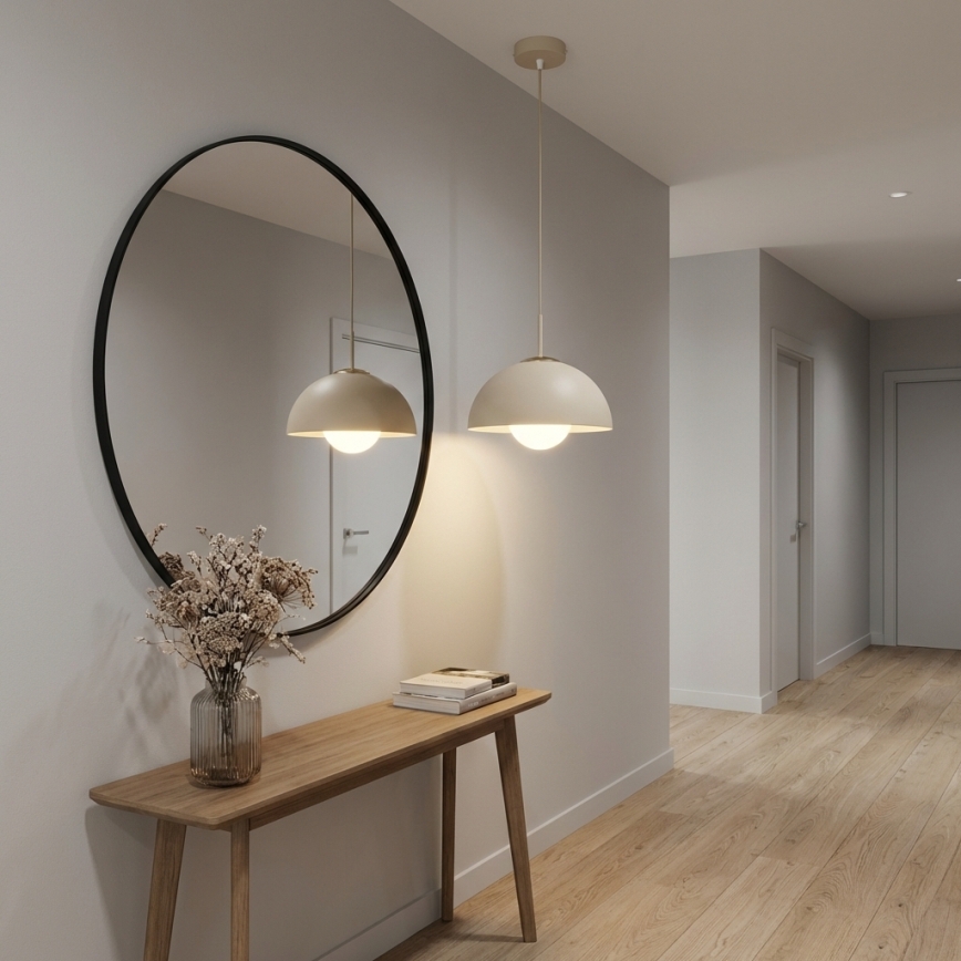 Brilagi - Lampa wisząca na przewodzie COSMO 1xE27/60W/230V Ø 30 cm beżowa/złota