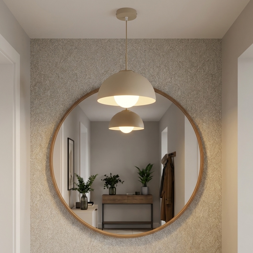 Brilagi - Lampa wisząca na przewodzie COSMO 1xE27/60W/230V Ø 30 cm beżowa/złota