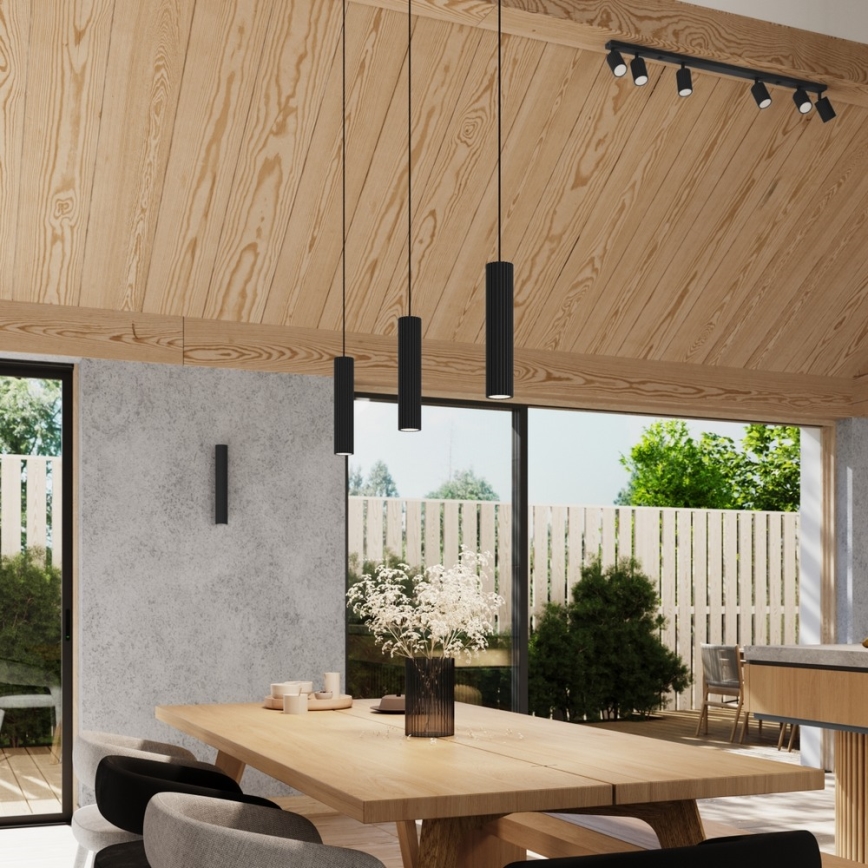 Brilagi - Lampa wisząca na przewodzie CRESTO 3xGU10/10W/230V czarna