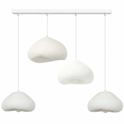 Brilagi - Lampa wisząca na przewodzie LORA 4xE27/40W/230V biała