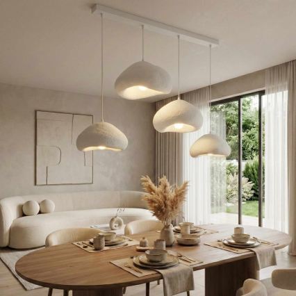 Brilagi - Lampa wisząca na przewodzie LORA 4xE27/40W/230V biała