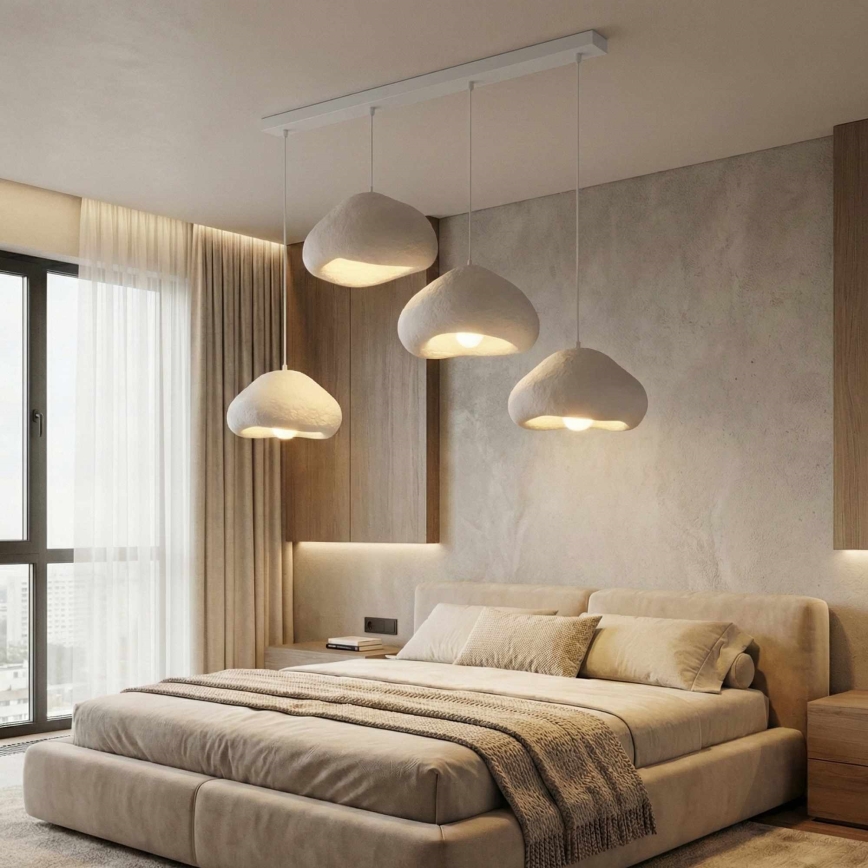 Brilagi - Lampa wisząca na przewodzie LORA 4xE27/40W/230V biała