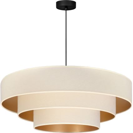 Brilagi - Lampa wisząca na przewodzie LUNETA 3xE27/60W/230V średnica 80 cm kremowa/złota