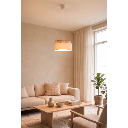 Brilagi - Lampa wisząca na przewodzie PADOVA 1xE27/60W/230V śr. 40 cm beżowa