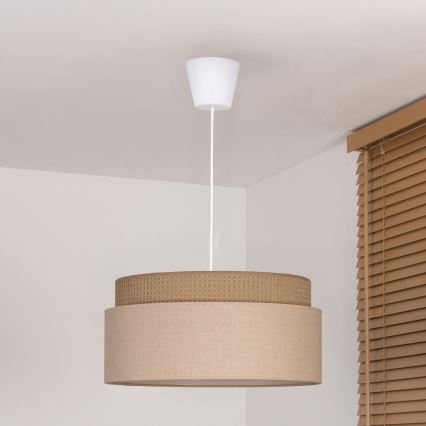 Brilagi - Lampa wisząca na przewodzie PADOVA 1xE27/60W/230V śr. 40 cm beżowa