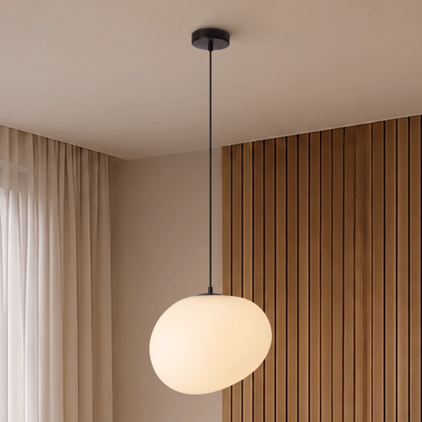 BRILAGI - Lampa wisząca na przewodzie PEBBLES 1xE27/40W/230V Ø 30 cm czarna