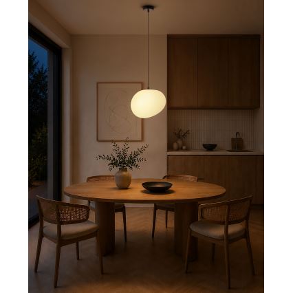 BRILAGI - Lampa wisząca na przewodzie PEBBLES 1xE27/40W/230V Ø 30 cm czarna