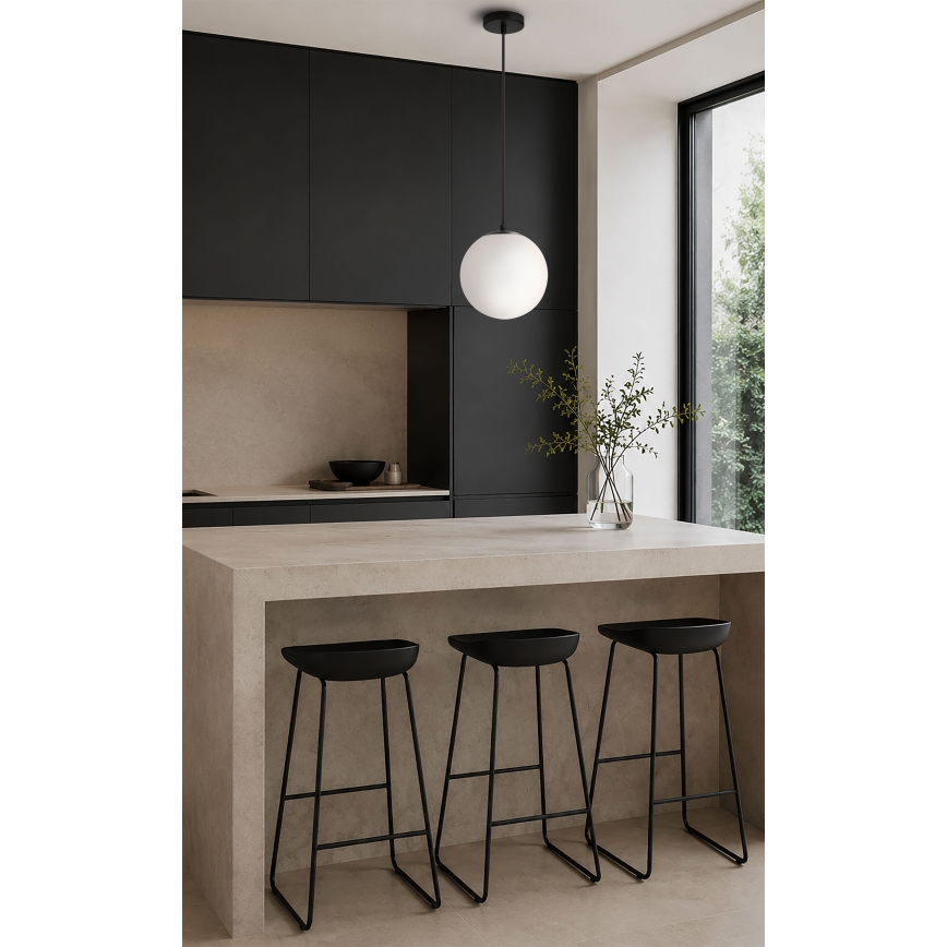 BRILAGI - Lampa wisząca na przewodzie POLOS 1xE27/40W/230V śr. 20 cm czarna