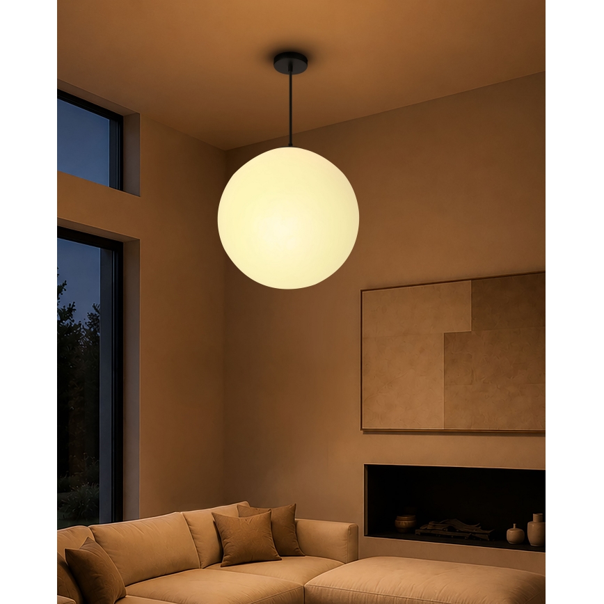 BRILAGI - Lampa wisząca na przewodzie POLOS 1xE27/40W/230V średnica 40 cm czarna