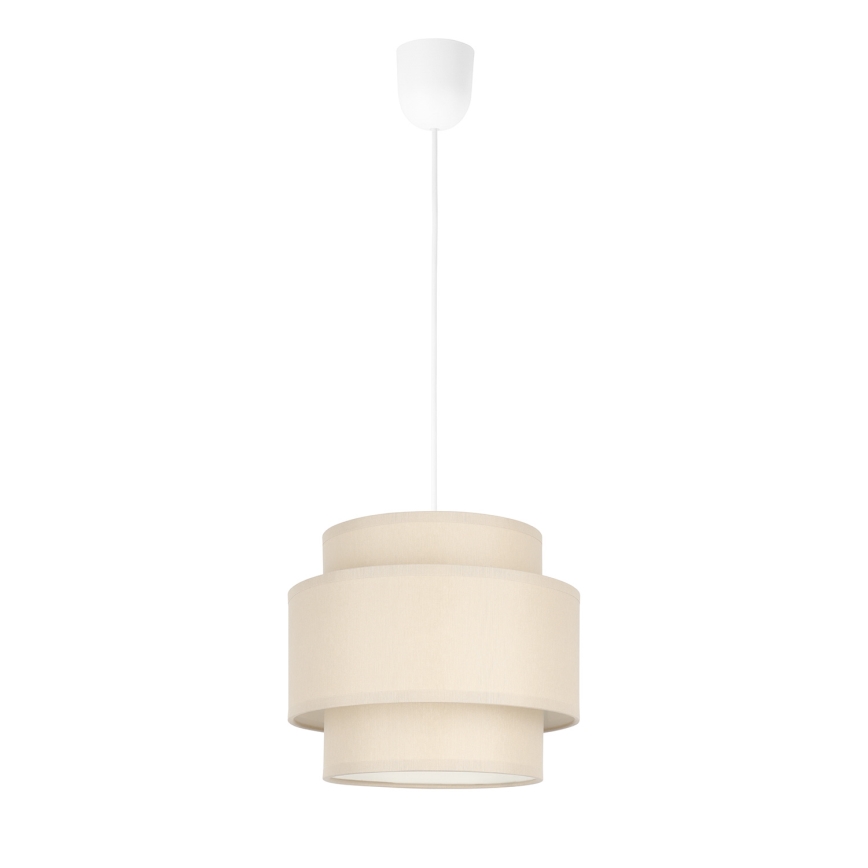 Brilagi - Lampa wisząca na przewodzie RESNA 1xE27/60W/230V o średnicy 20 cm beżowa