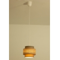 Brilagi - Lampa wisząca na przewodzie RESNA 1xE27/60W/230V śr. 20 cm brązowa/beżowa