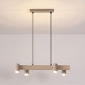 Brilagi - Lampa wisząca na przewodzie SELE 4xGU10/30W/230V beżowa