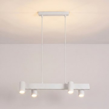 Brilagi - Lampa wisząca na przewodzie SELE 4xGU10/30W/230V biała