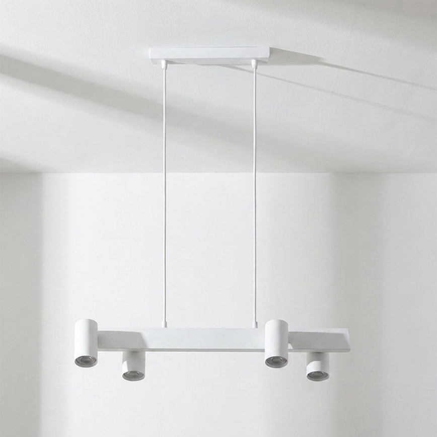 Brilagi - Lampa wisząca na przewodzie SELE 4xGU10/30W/230V biała