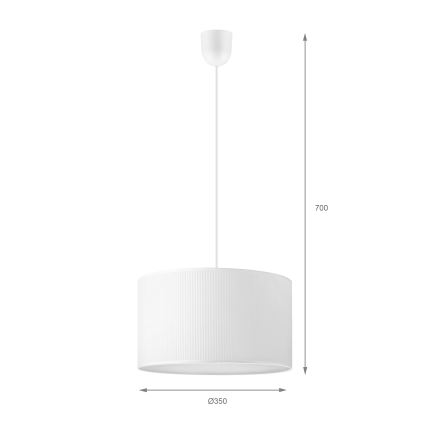 Brilagi - Lampa wisząca na przewodzie SIRIJA MODERN 1xE27/60W/230V śr. 35 cm biała
