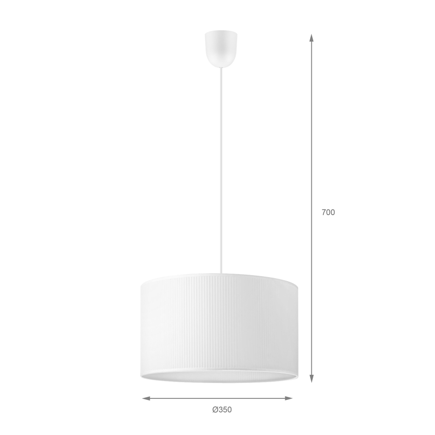 Brilagi - Lampa wisząca na przewodzie SIRIJA MODERN 1xE27/60W/230V śr. 35 cm biała