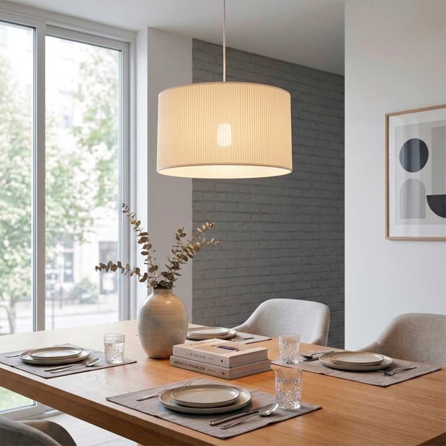 Brilagi - Lampa wisząca na przewodzie SIRIJA MODERN 1xE27/60W/230V śr. 35 cm kremowa